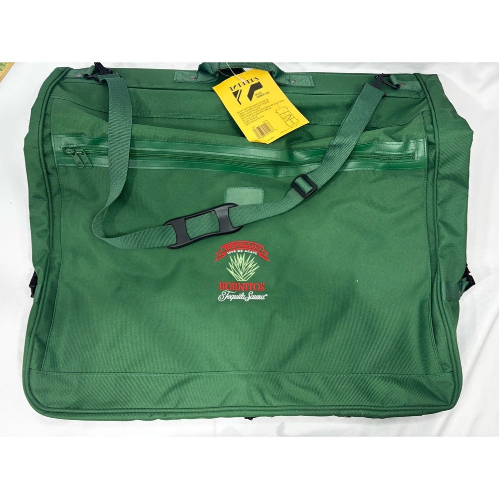 Hornitos Sauza Tequila -Deluxe Garment Bag- Handle- Heavy Duty- Outside Pockets